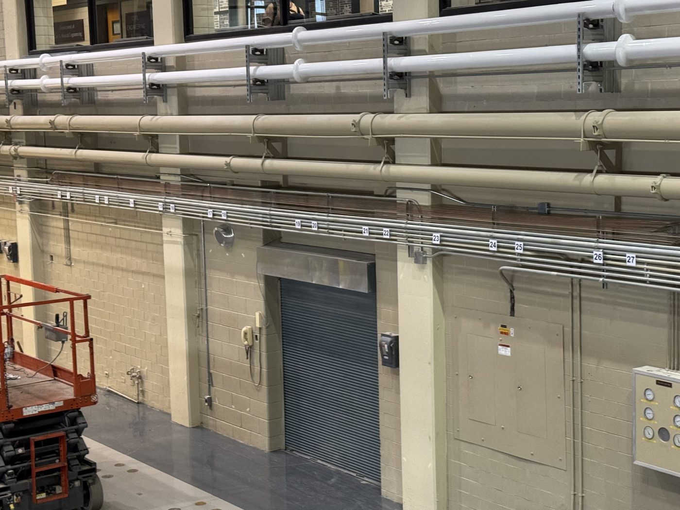 The test hall and strong wall
